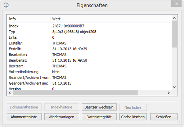 Objekteigenschaftrn - Dokument Objekteigenschaftrn - Dokument